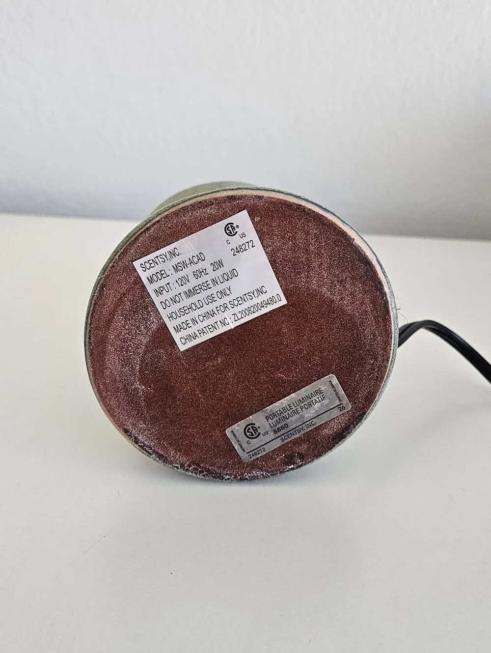Scentsy | Acadia In Box Wax Warmer Plug In Home Room Ceramic Rustic MSW-ACAD